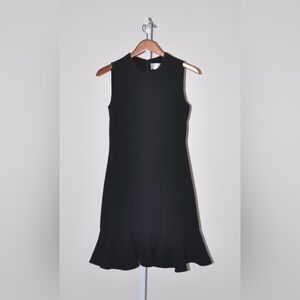 Victoria Victoria Beckham Black Ruffle Flounce Sleeveless Dress Size 2 MSRP $949